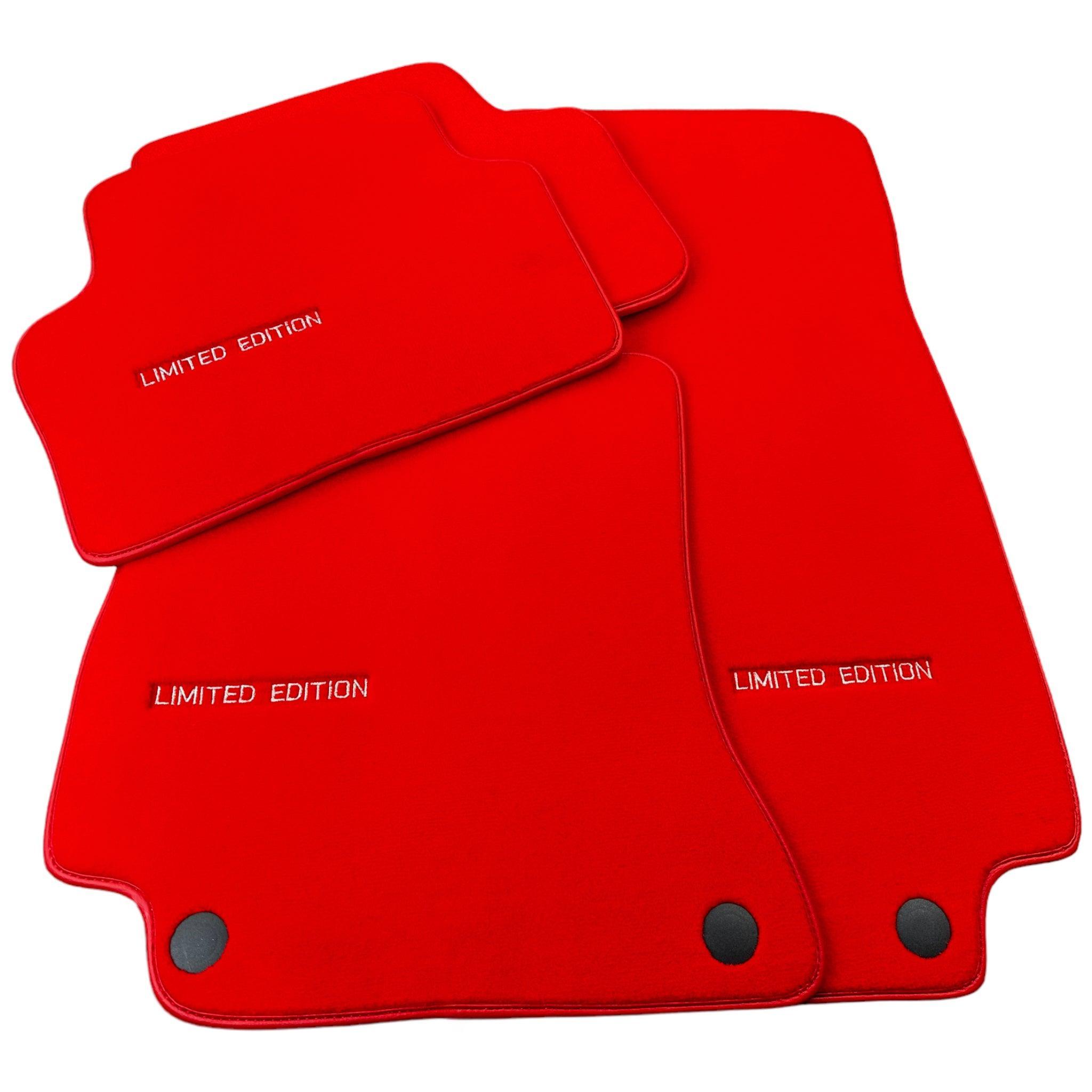 Red Floor Mats For Mercedes Benz GLC-Class C253 Coupe (2020-2023) Hybrid | Limited Edition - AutoWin