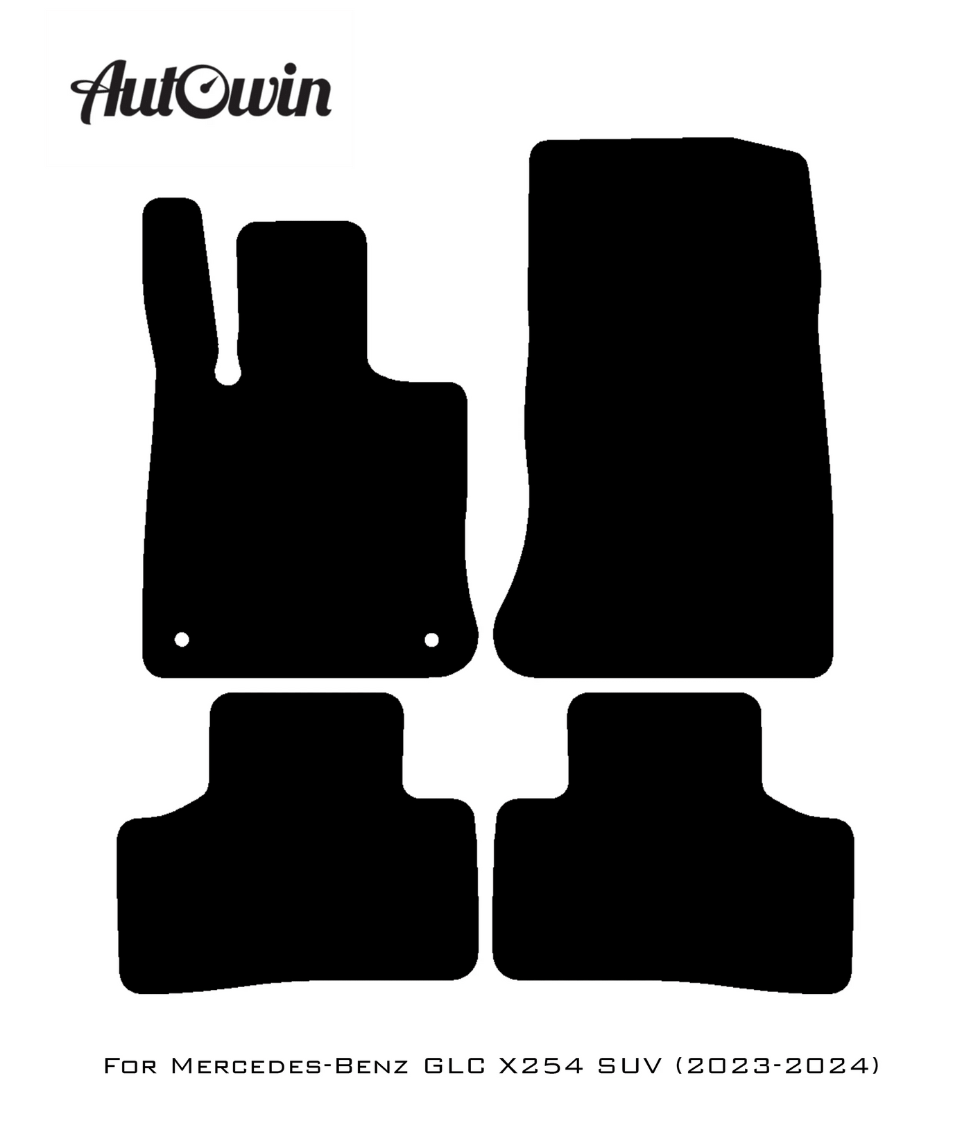 Red Floor Mats For Mercedes Benz GLC-Class X254 SUV (2023-2024) | Limited Edition - AutoWin