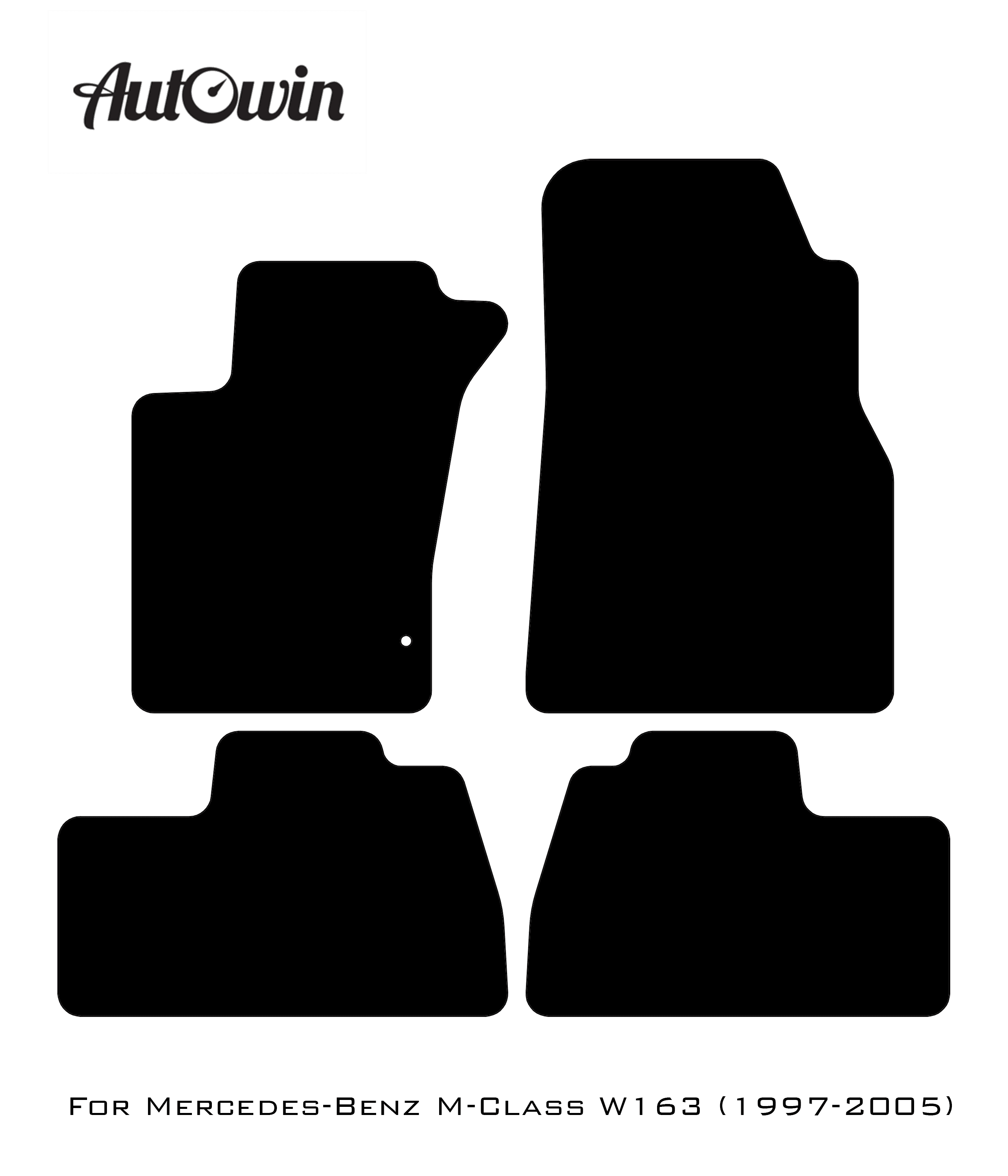Red Floor Mats For Mercedes Benz M-Class W163 (1997-2005) | Limited Edition - AutoWin