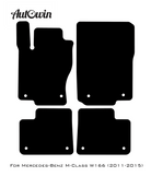 Red Floor Mats For Mercedes Benz M-Class W166 (2011-2015) | Limited Edition - AutoWin