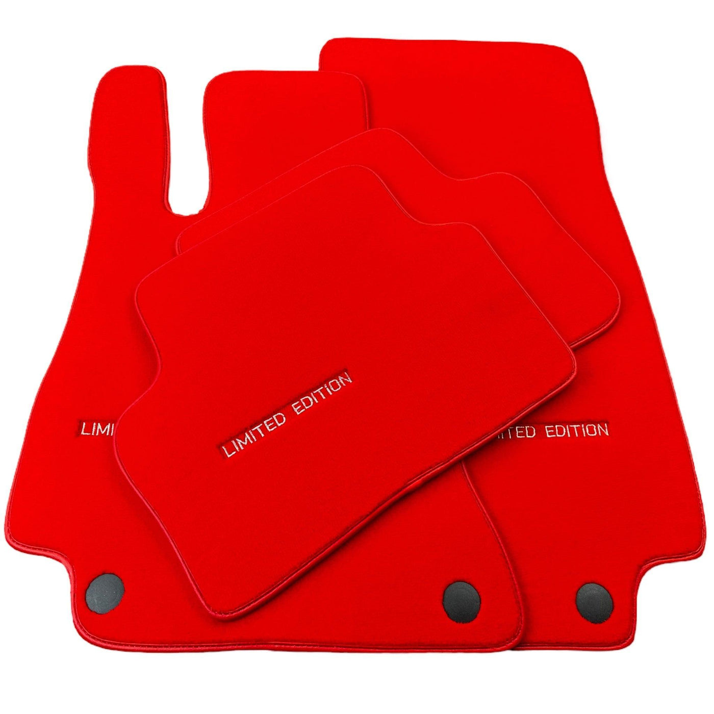 Red Floor Mats For Mercedes Benz V-Class 447 Front (2019-2023) | Limited Edition - AutoWin
