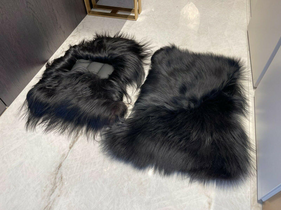 Sheepskin Floor Mats For Rolls Royce Shadow 1965-1977 Er56 Design Brand - AutoWin