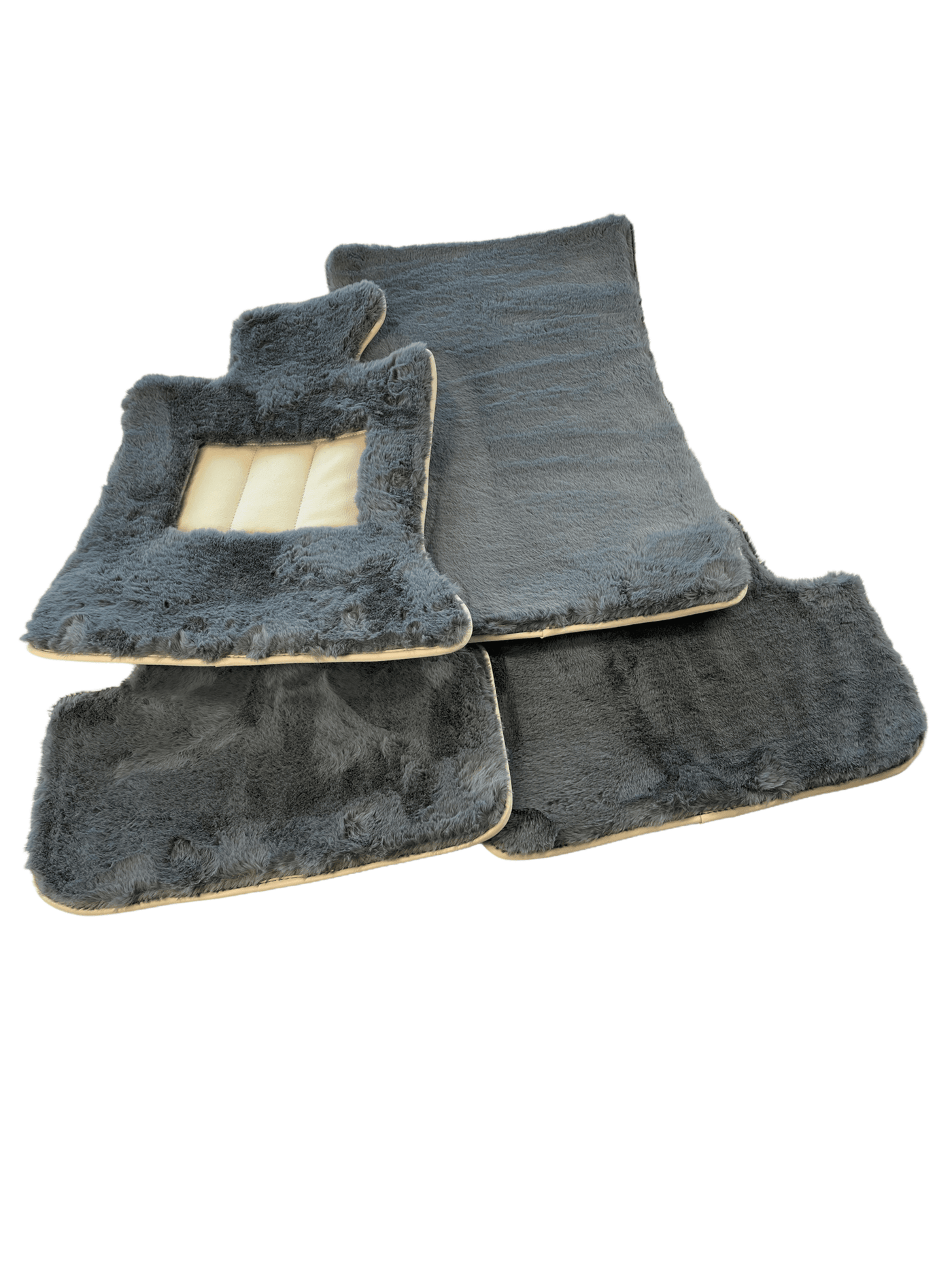 Sheepskin Floor Mats For Rolls Royce Wraith 2013–2023 Er56 Design - AutoWin