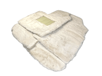 White Sheepskin Floor Mats For Bentley Continental GT (2003–2011) Er56 Design - AutoWin