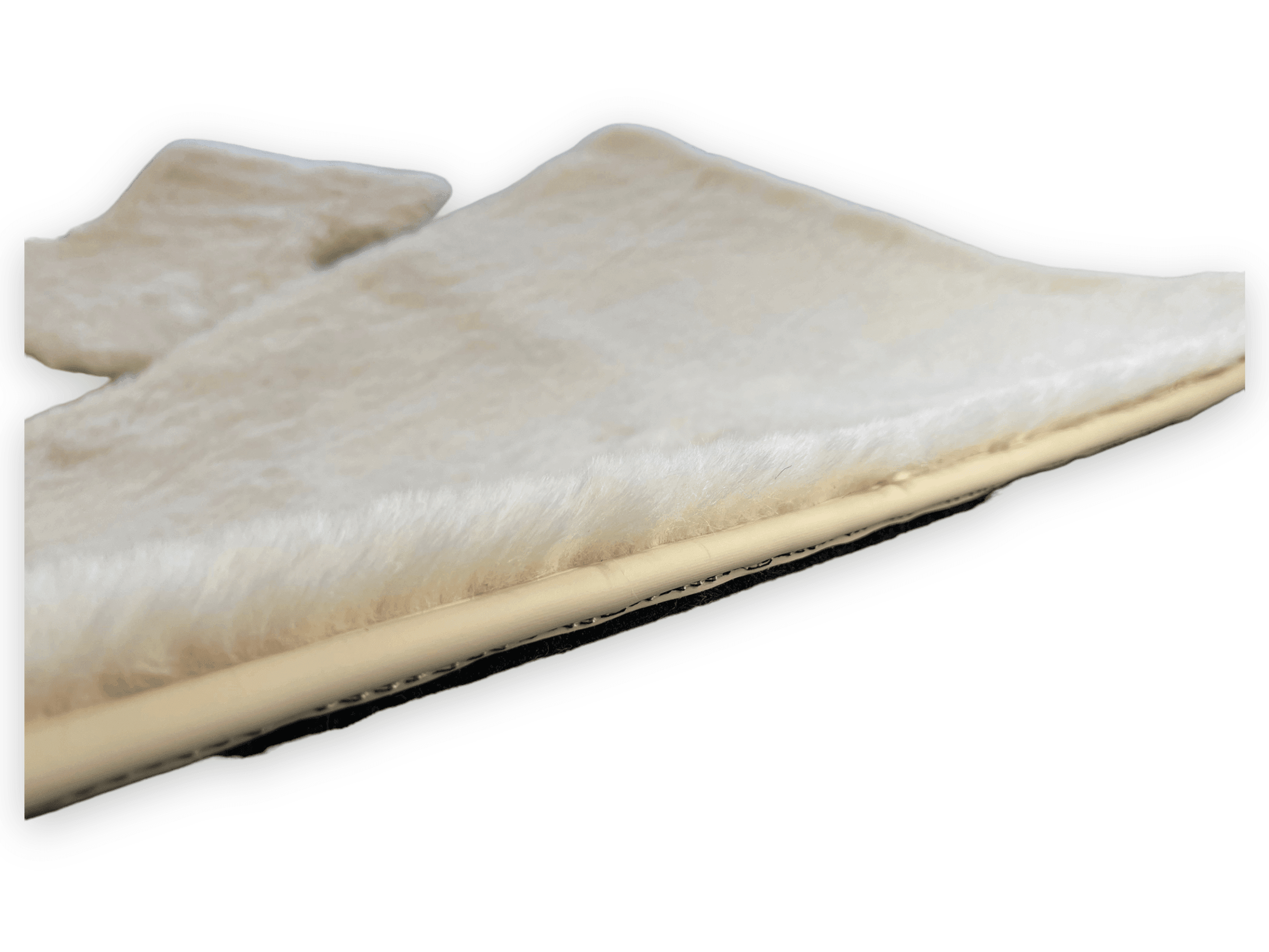 White Sheepskin Floor Mats For Rolls Royce Cullinan Rr31 2018-2023 Er56 Design Brand - AutoWin