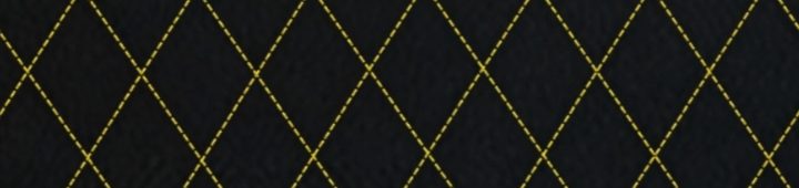 Single diamond stitching pattern